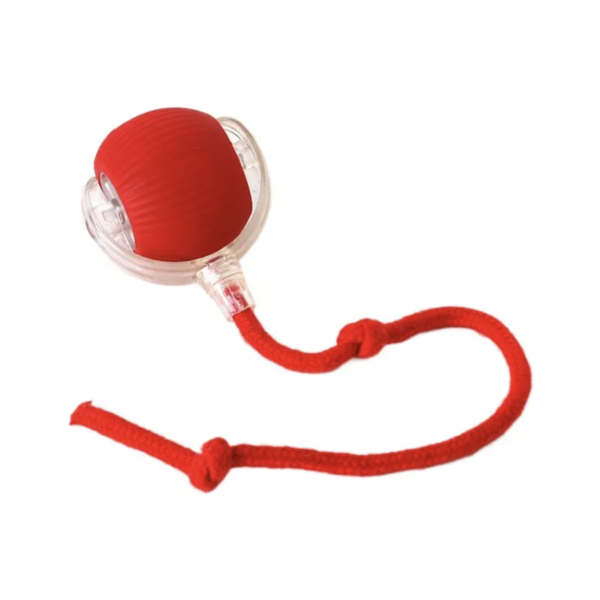 Anti-bite automatic teasing cat ball cat toy ball boredom reliever with rope pet supplies jumping ball